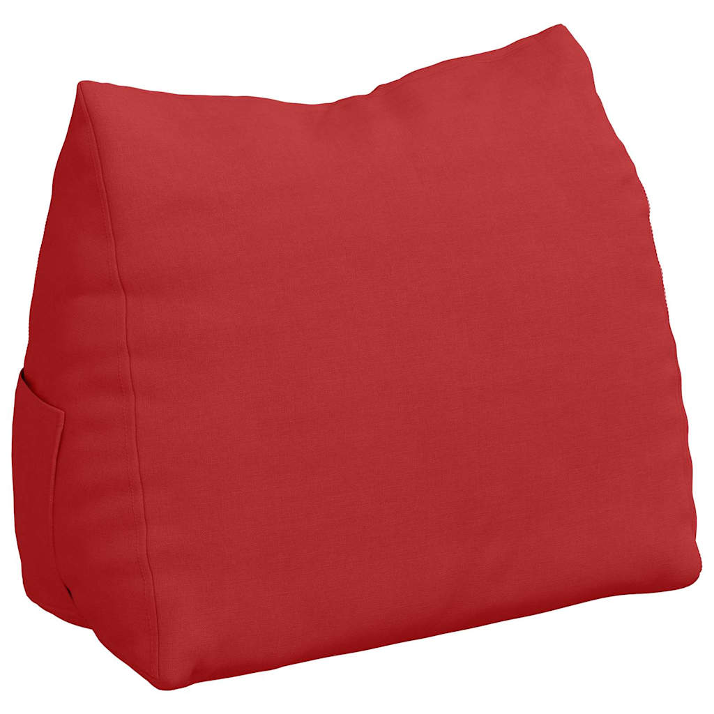 Vidaxl rugkussen rood 45 x 20 x 35 cm stof