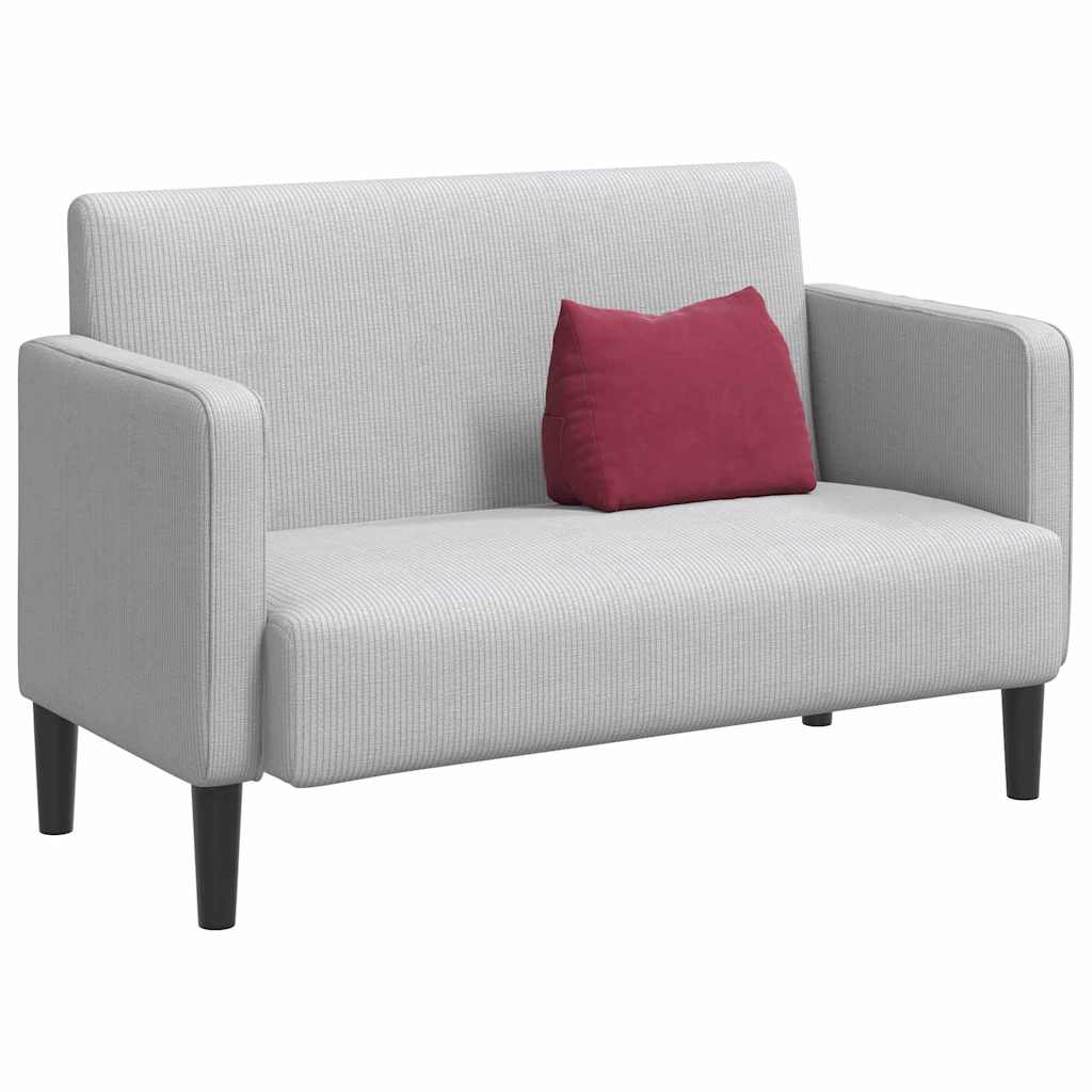 Vidaxl rugkussen wijnrood 45 x 20 x 35 cm cordstof