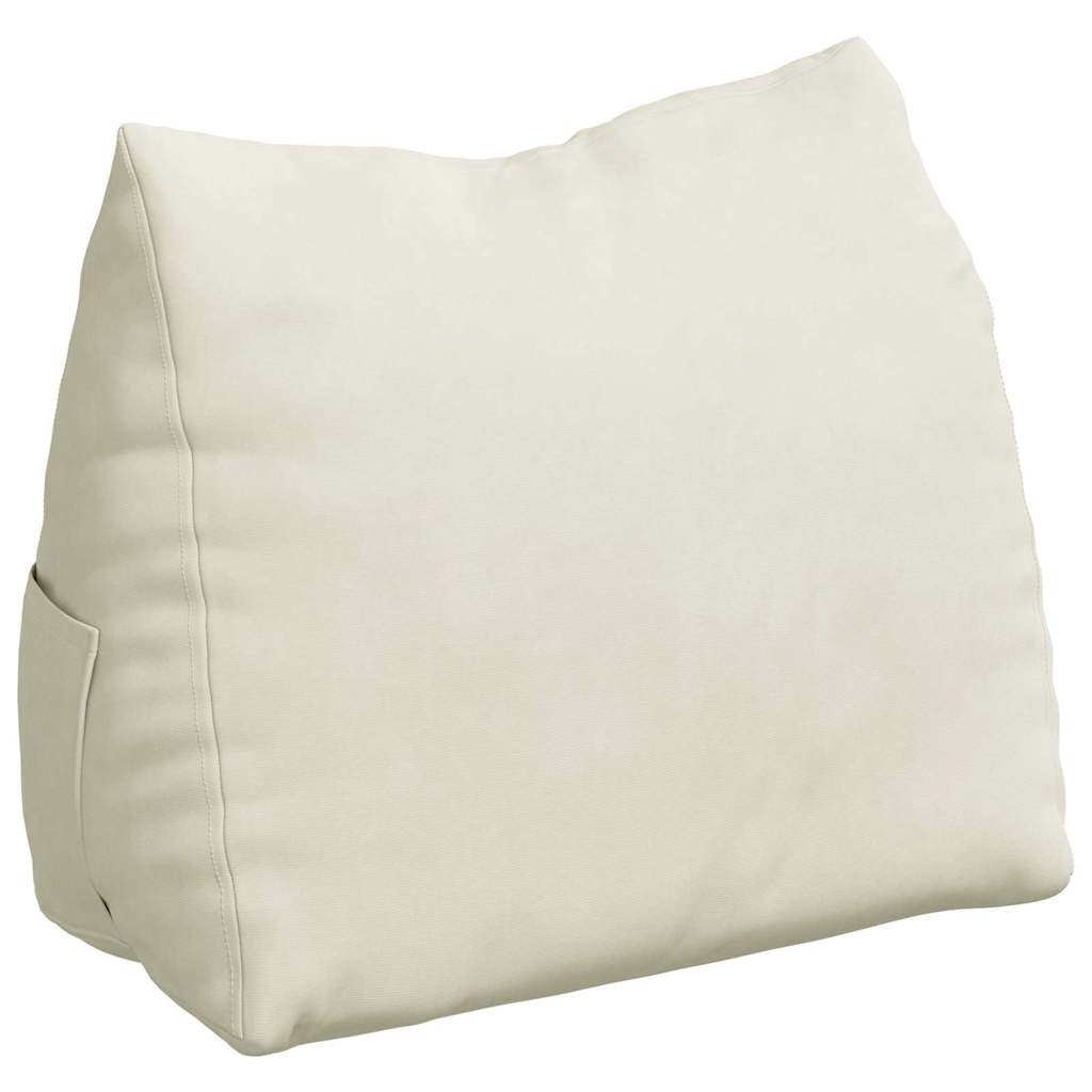 Vidaxx cojín de respaldo crema 45 x 20 x 35 cm tela de pana