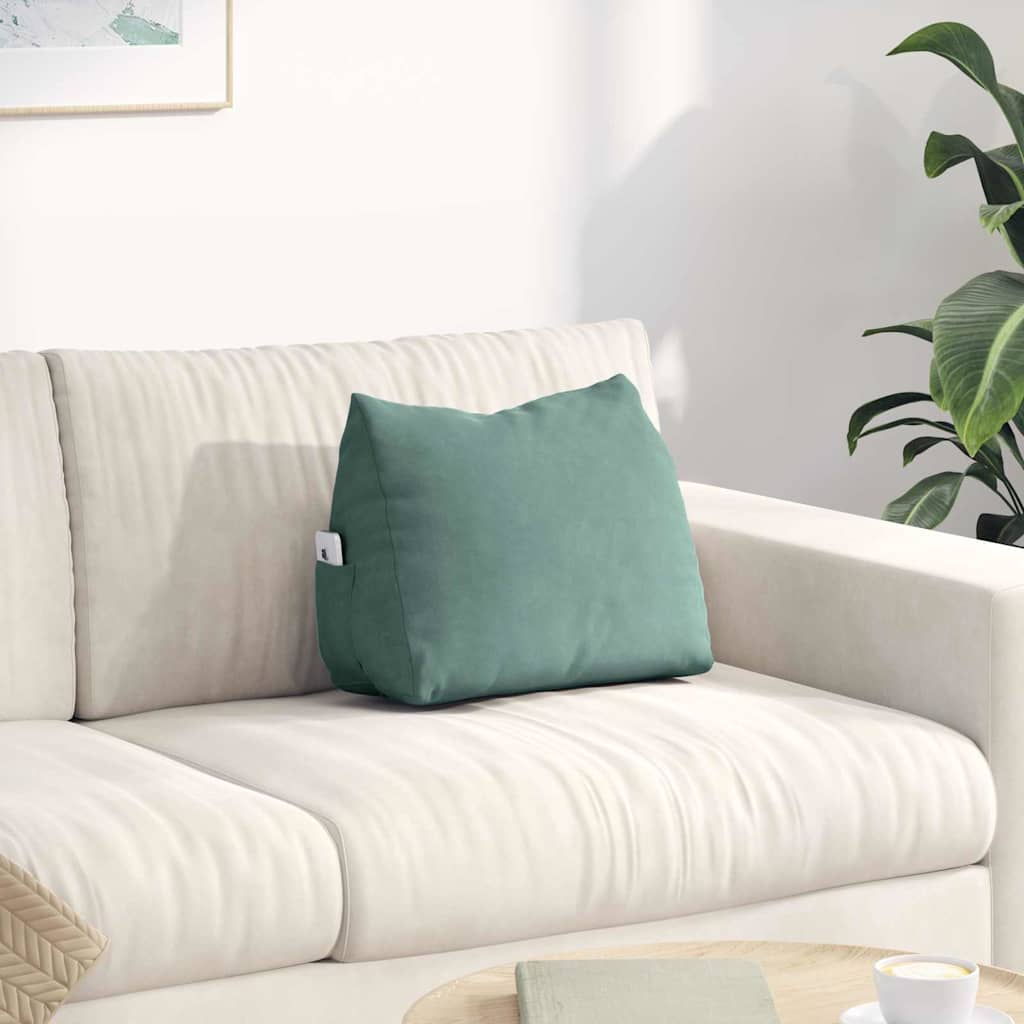 Cuscino schienale Vidaxx verde mare 45 x 20 x 35 cm in tessuto a corde
