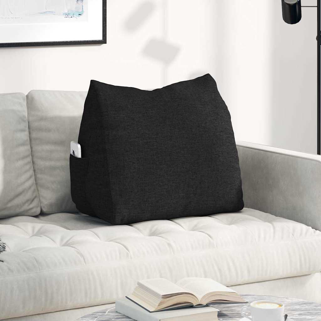 Cuscino schienale Vidaxx tessuto nero 60 x 20 x 50 cm