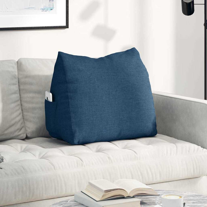 Cuscino schienale Vidaxx tessuto blu 60 x 20 x 50 cm