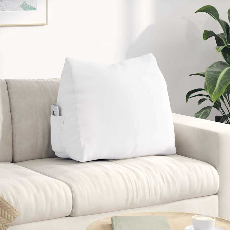 Cuscino schienale Vidaxx tessuto bianco 60 x 20 x 50 cm