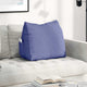 Vidaxl rugkussen jeans blauw 60 x 20 x 50 cm stof