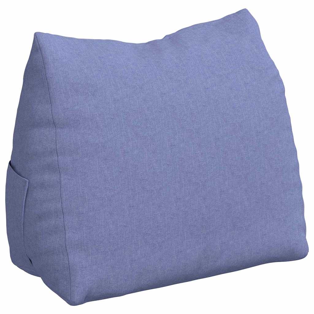 Cuscino schienale Vidaxx in tessuto blu jeans 60 x 20 x 50 cm