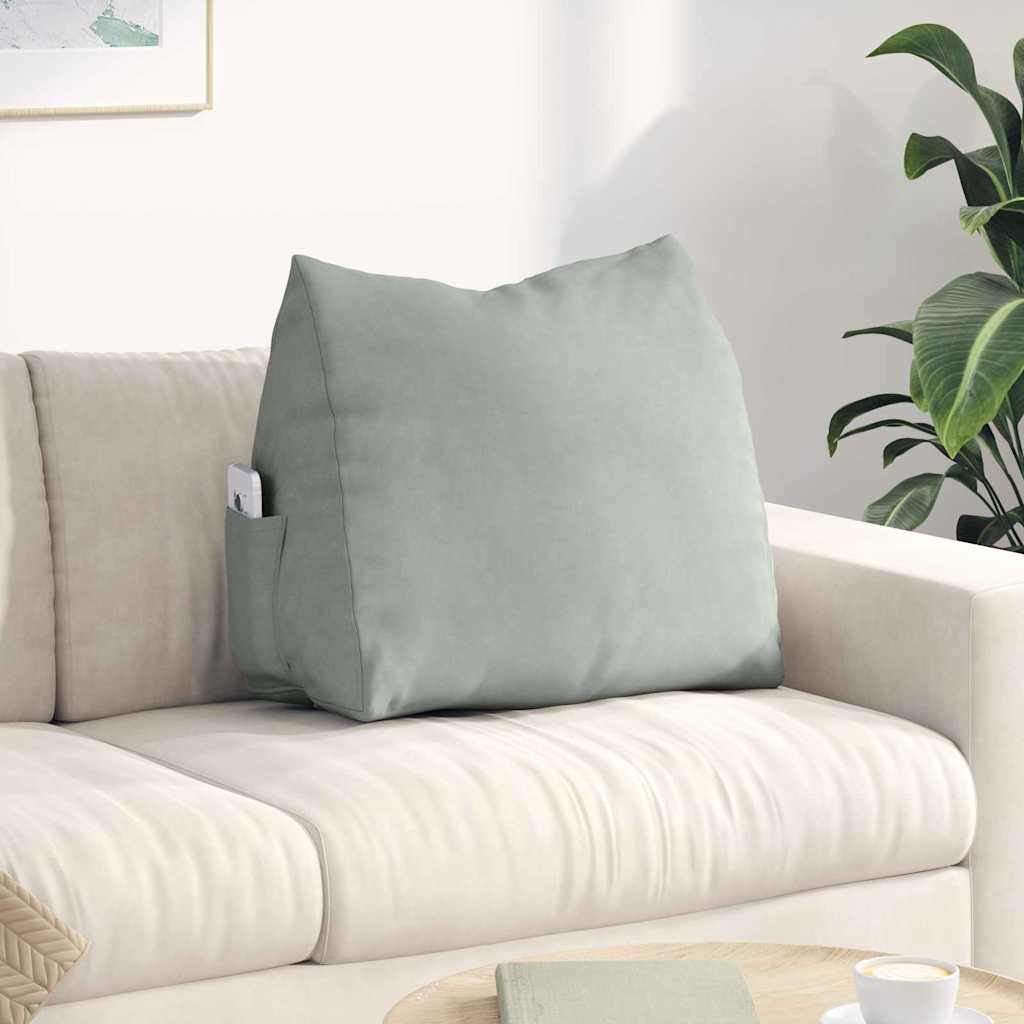 Cuscino schienale Vidaxx grigio chiaro 60 x 20 x 50 cm in tessuto a corde