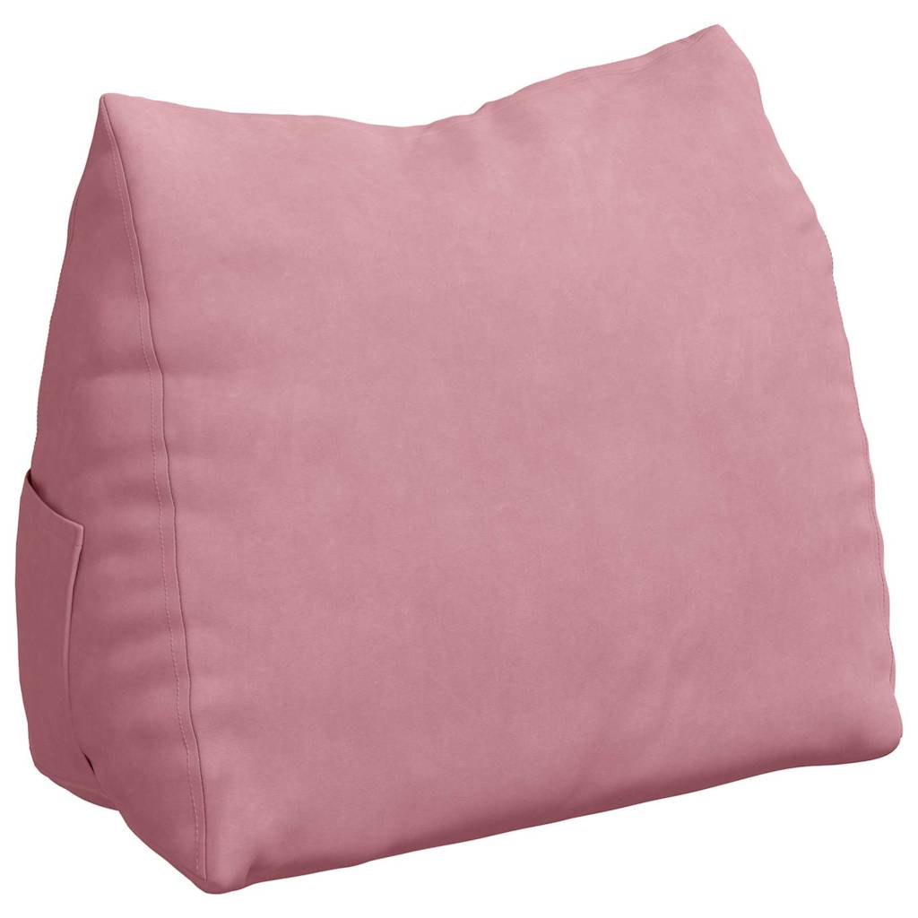 Vidaxl rugkussen roze 60 x 20 x 50 cm cordstof
