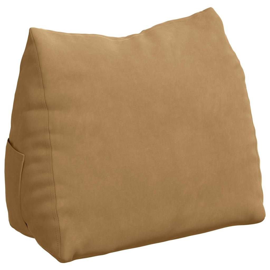 Vidaxl rugkussen bruin 60 x 20 x 50 cm cordstof