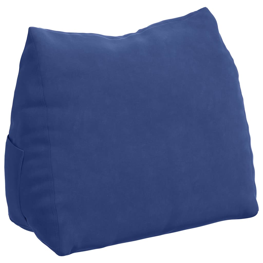 Cuscino per schienale Vidaxx blu polizia 60 x 20 x 50 cm in tessuto a corde