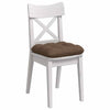 Cuscini per sedili VidaXL 4 pezzi in tessuto marrone 40 x 40 x 12 cm