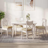 Cuscini sedile VidaXL 4 pezzi tessuto crema 40 x 40 x 12 cm