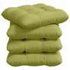 Cuscini sedile VidaXL 4 pezzi tessuto verde chiaro 40 x 40 x 12 cm