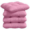 Vidaxl zitkussens 4 pcs roze 40 x 40 x 12 cm stof