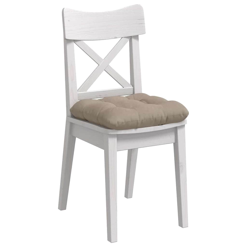 Cuscini seduta Vidaxx 4 pezzi tessuto in microfibra tortora 40 x 40 cm