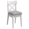 Cuscini da seduta Vidaxx 4 pezzi in tessuto microfibra grigio chiaro 40 x 40 cm
