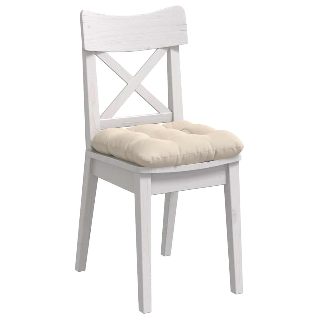 Cuscini sedile VidaXL 4 pezzi tessuto microfibra beige 40 x 40 cm