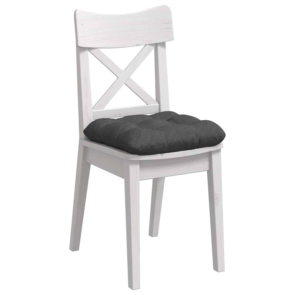 Cuscini per sedili Vidaxx 4 pezzi in tessuto di cotone grigio scuro 40 x 40 cm