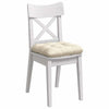 Cuscini da seduta VidaXL 4 pezzi color crema 40 x 40 cm in tessuto di cotone