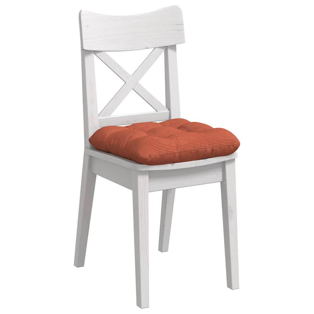 Cuscini seduta VidaXL 4 pezzi rosso-arancione 40 x 40 cm in tessuto di cotone