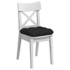 Cuscini di seduta VidaXL 4 pezzi in tessuto nero 45 x 45 x 12 cm