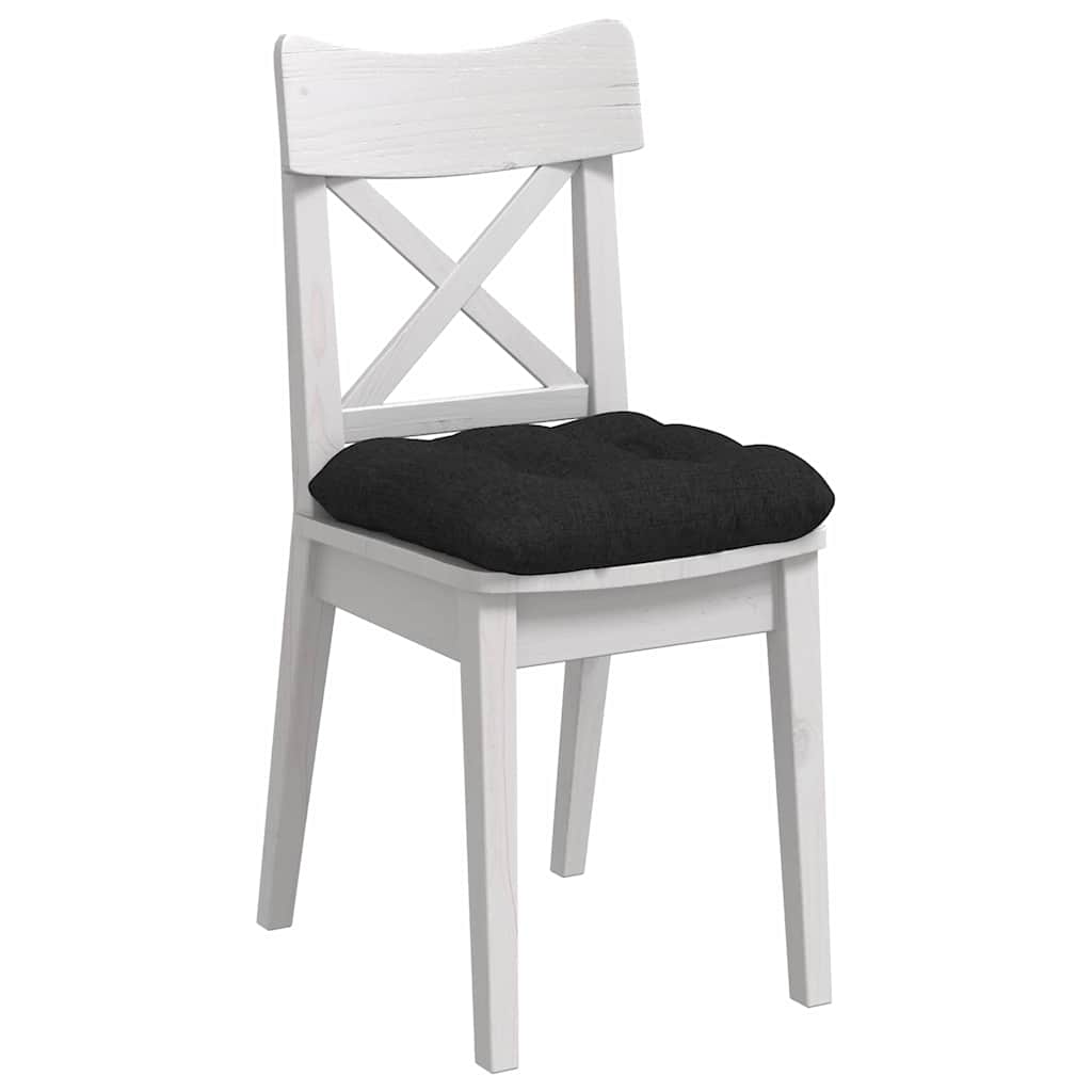 Cuscini di seduta VidaXL 4 pezzi in tessuto nero 45 x 45 x 12 cm