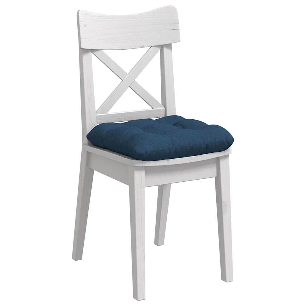 Cuscini sedile VidaXL 4 pezzi blu 45 x 45 x 12 cm in tessuto