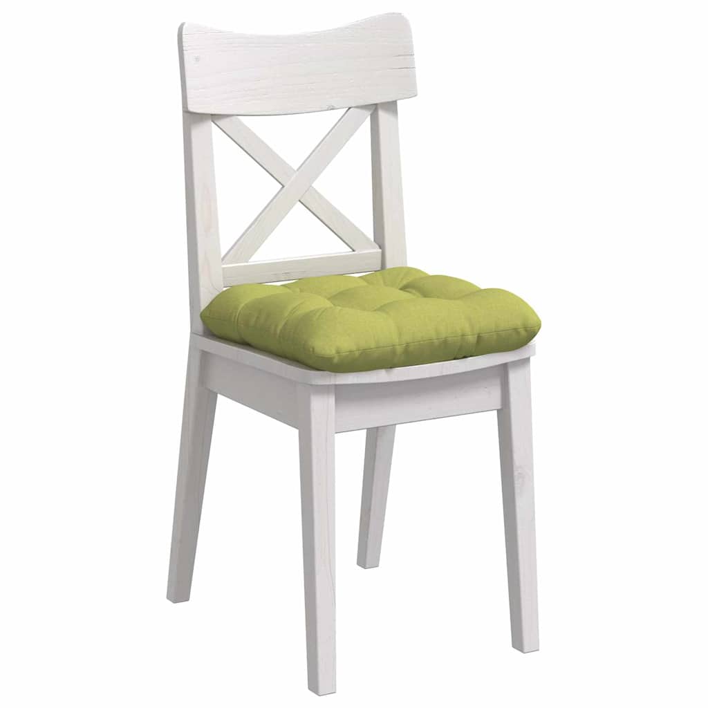 Cuscini da seduta VidaXL 4 pezzi in tessuto verde chiaro 45 x 45 x 12 cm