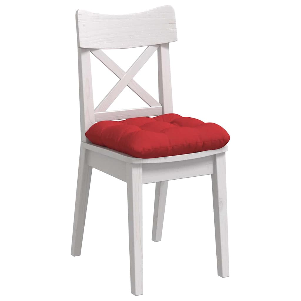 Cuscini sedile VidaXL 4 pezzi rosso 45 x 45 x 12 cm in tessuto