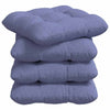 Cuscini da seduta VidaXL 4 pezzi tessuto blu jeans 45 x 45 x 12 cm