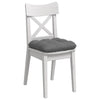 Vidaxx cojines de asiento 4 piezas tejido de microfibra gris oscuro 45 x 45 cm
