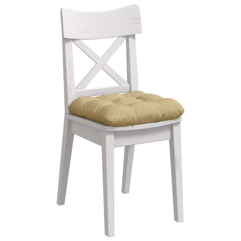 Cuscini da seduta VidaXL 4 pezzi grigio verde 45 x 45 cm in tessuto di cotone