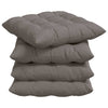 Vidaxl zitkussens 4 pcs taupe 40 x 40 x 6 cm stof