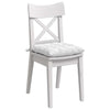 VidaXL cojines de asiento 4 piezas blanco 40 x 40 x 6 cm tela