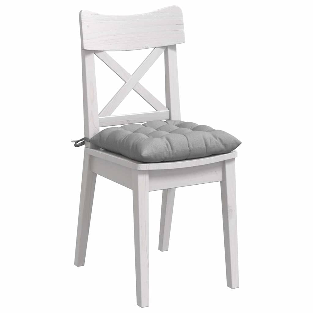 Cuscini da seduta VidaXL 4 pezzi in tessuto grigio nuvola 40 x 40 x 6 cm