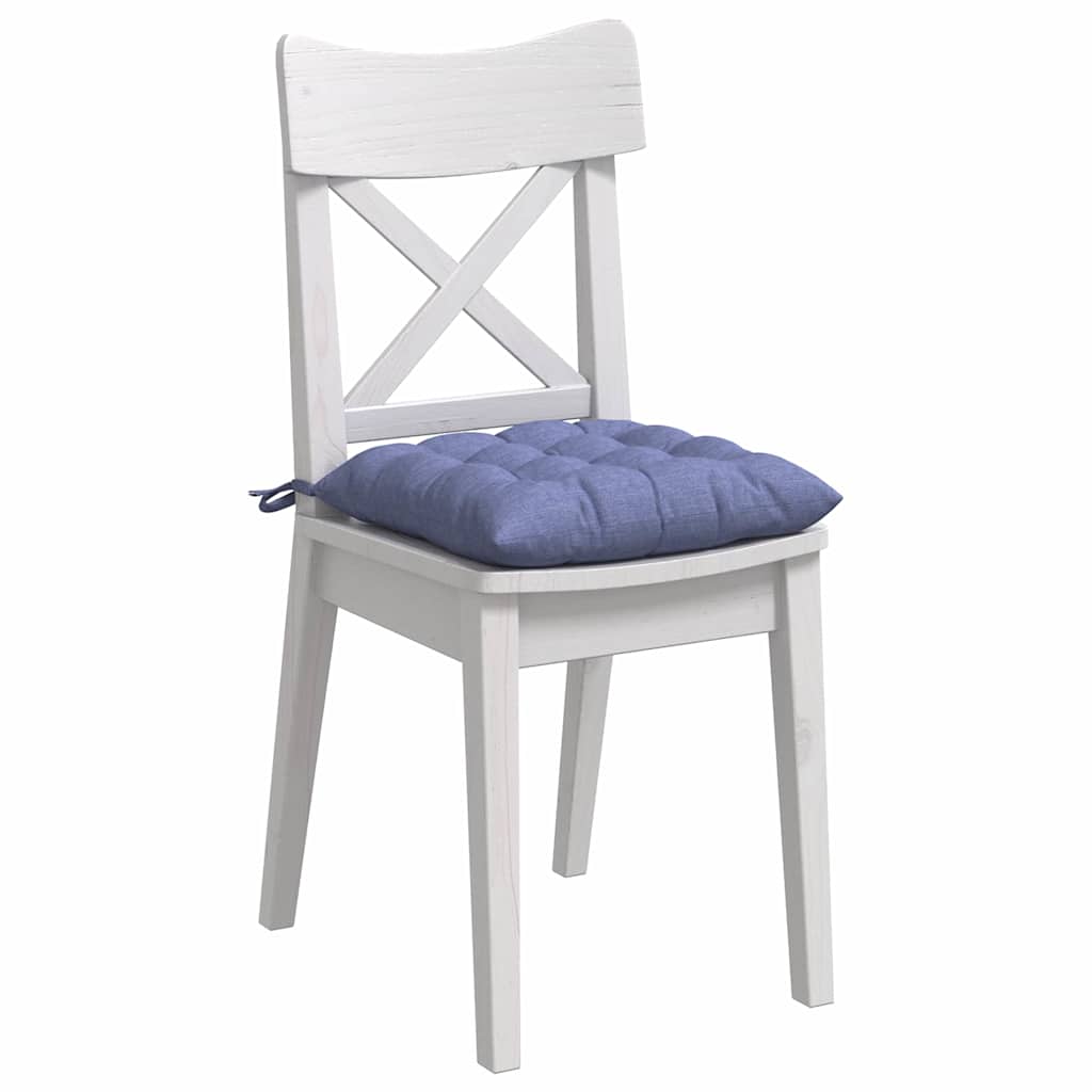 Cuscini da seduta VidaXL 4 pezzi tessuto blu jeans 40 x 40 x 6 cm