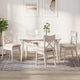 Cuscini sedile VidaXL 4 pezzi crema 40 x 40 x 6 cm tessuto di cotone