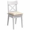 Cuscini sedile VidaXL 4 pezzi crema 40 x 40 x 6 cm tessuto di cotone