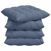 Cuscini da seduta VidaXL 4 pezzi blu 40 x 40 x 6 cm in tessuto di cotone