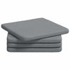 Vidaxl zitkussens 4 pcs lichtgrijs 40 x 40 x 3 cm stof