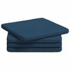 Vidaxl zitkussens 4 pcs blauw 40 x 40 x 3 cm stof