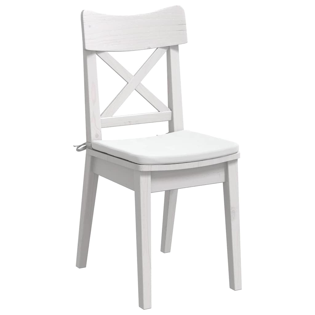 Cuscini sedile VidaXL 4 pezzi tessuto bianco 40 x 40 x 3 cm