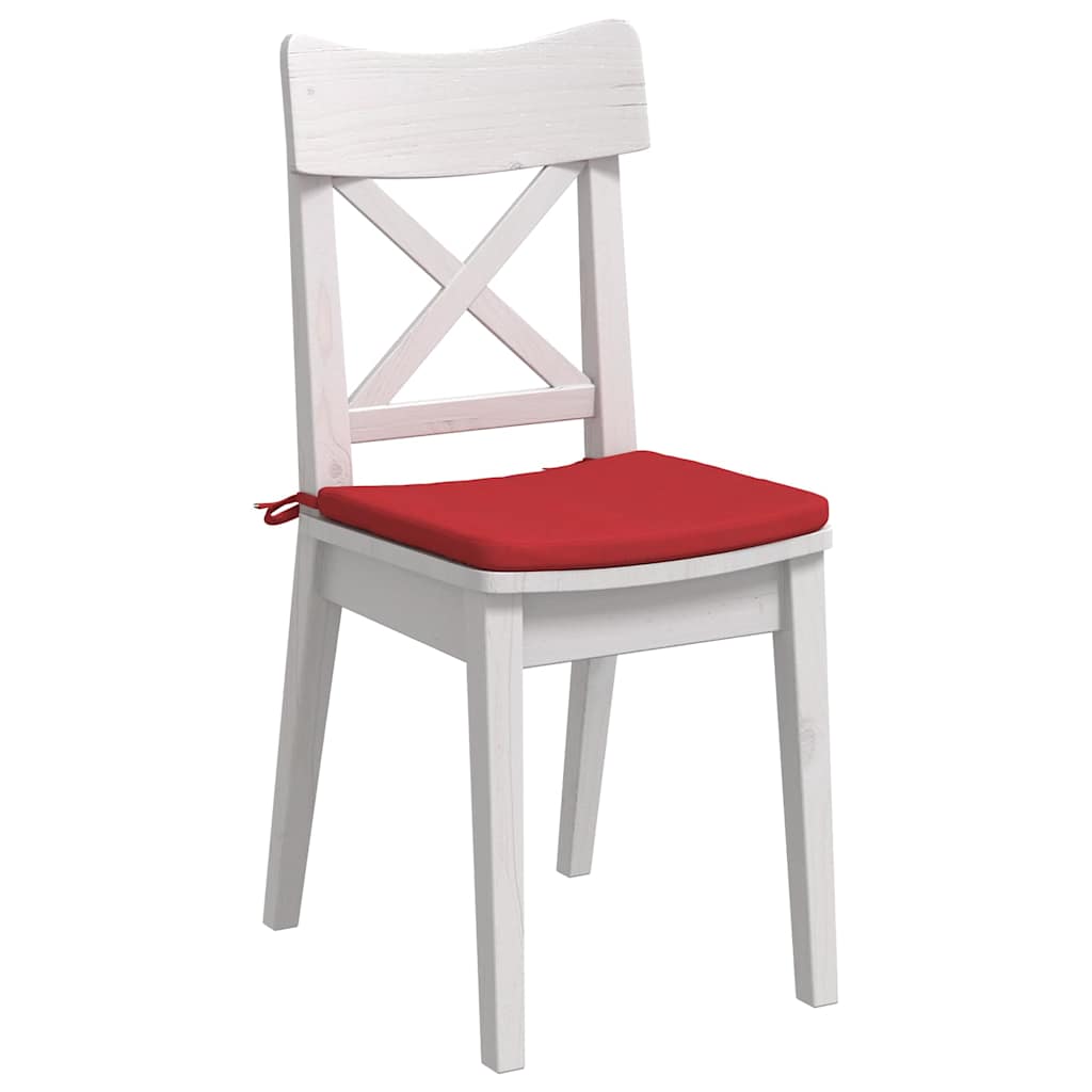 Cuscini sedile VidaXL 4 pezzi rosso 40 x 40 x 3 cm tessuto