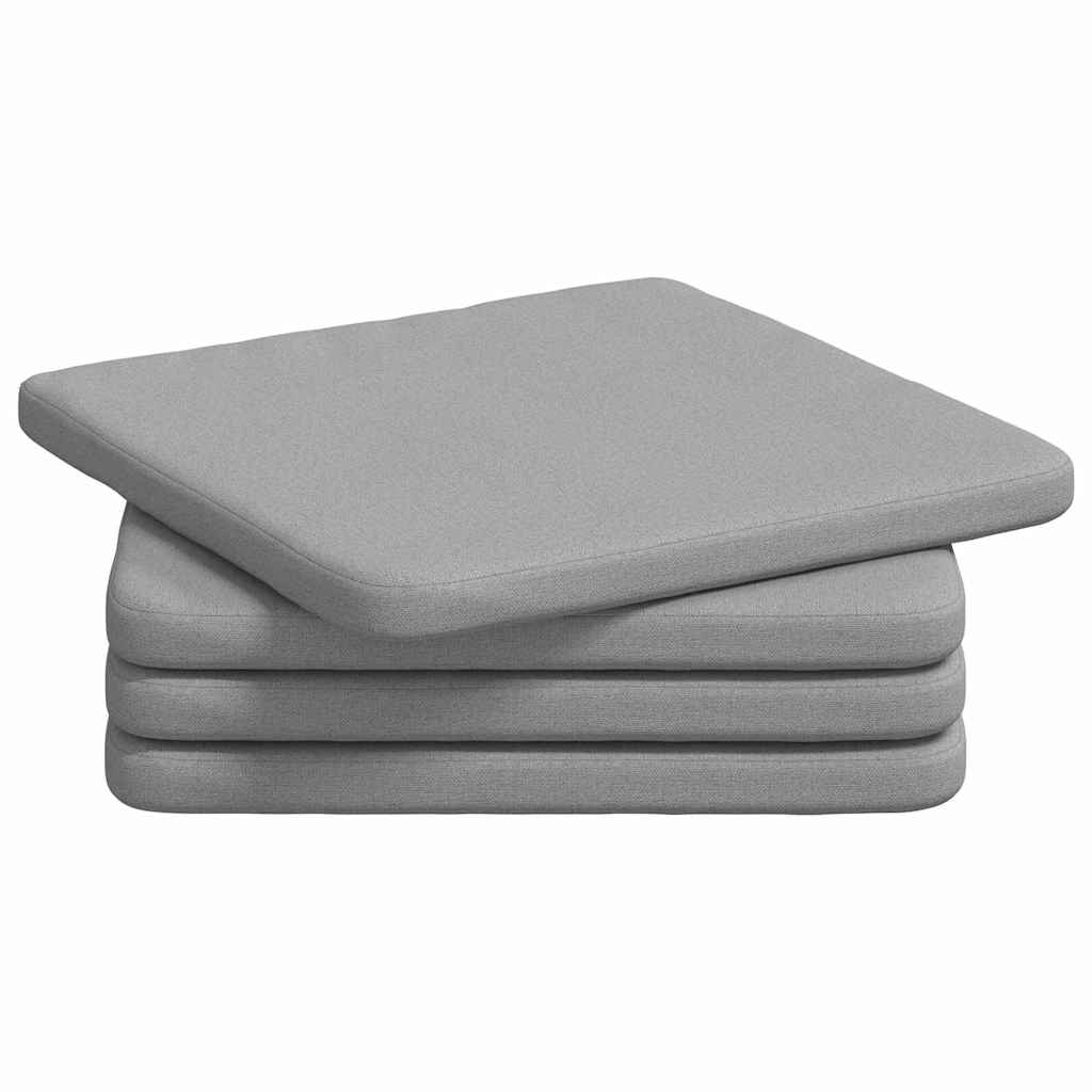 Vidaxl zitkussens 4 pcs wolkengrijs 40 x 40 x 3 cm stof