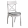 Vidaxl cojines de asiento 4 piezas gris nube 40 x 40 x 3 cm tela