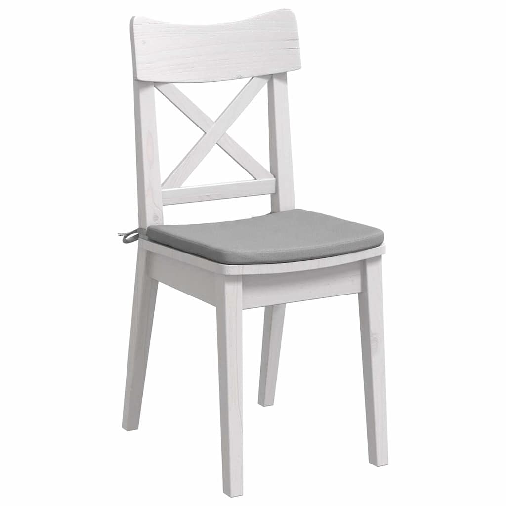 Vidaxl cojines de asiento 4 piezas gris nube 40 x 40 x 3 cm tela