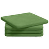 Cuscini per sedili Vidaxx 4 pezzi verde chiaro 40 x 40 x 3 cm in velluto