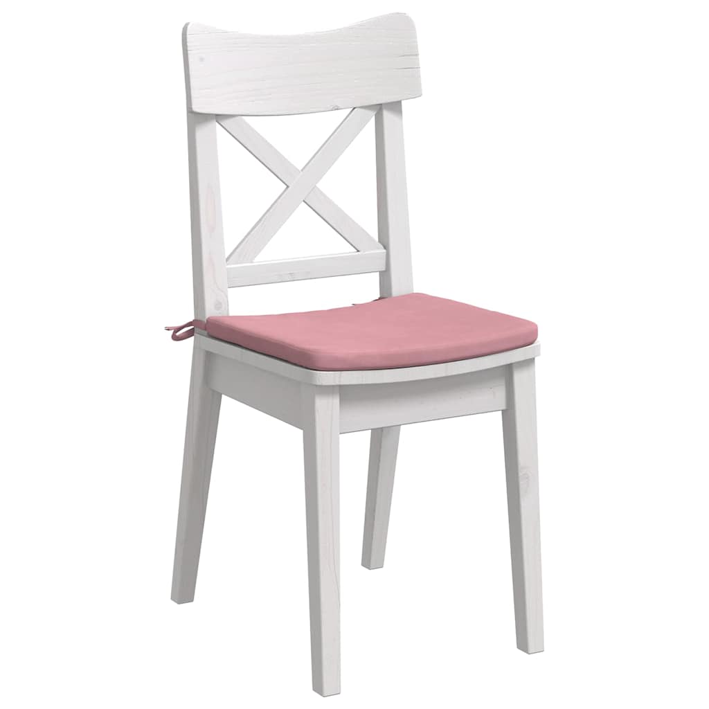 Cuscini per sedili VidaXL 4 pezzi rosa 40 x 40 x 3 cm in velluto