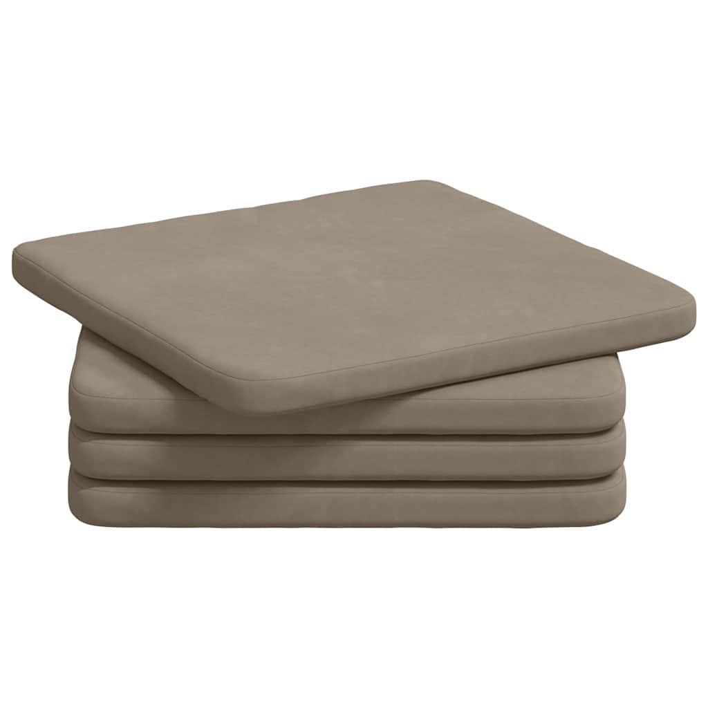 Cuscini seduta Vidaxx 4 pz tortora 40 x 40 x 3 cm tessuto in microfibra