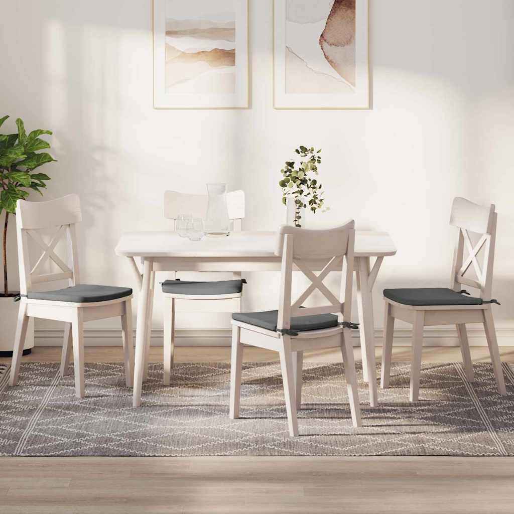 Cuscini da seduta Vidaxx 4 pezzi in tessuto microfibra grigio scuro 40 x 40 x 3 cm