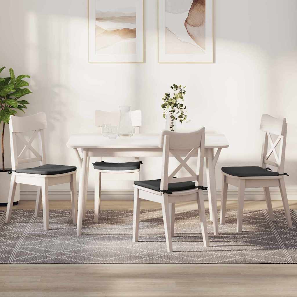 Cuscini per sedili Vidaxx 4 pezzi grigio scuro 40 x 40 x 3 cm in tessuto di cotone